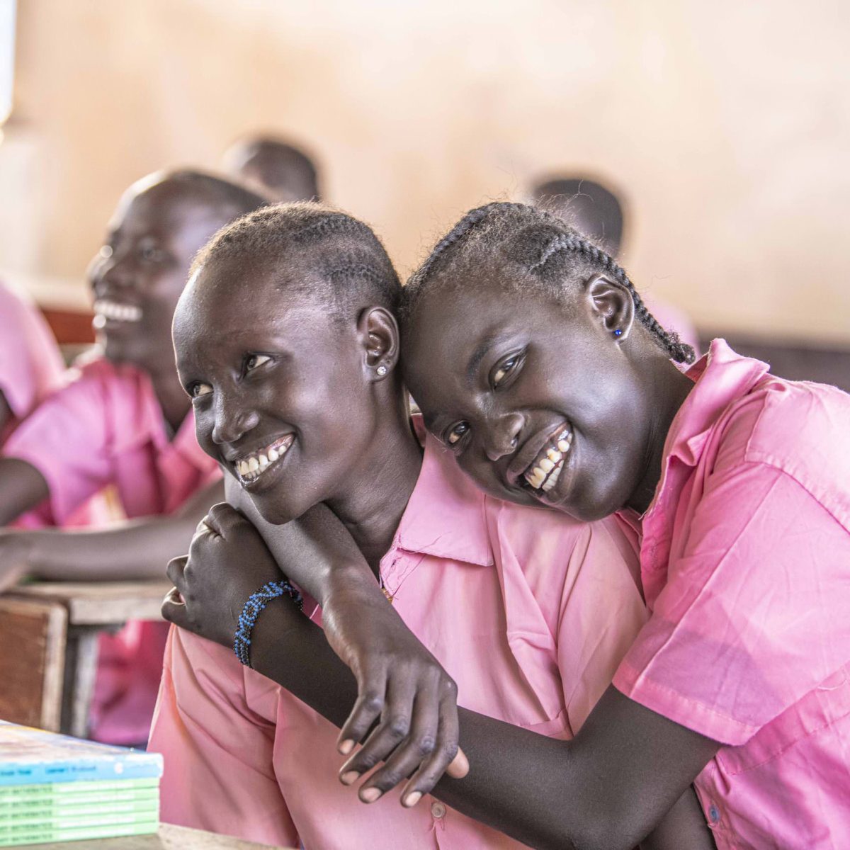 Nyagoa and Nyaguande have been friends since they met at the Kakuma refugee camp's registration center. In the camp, the 16-year-olds attend primary school. Schools in Kakuma provide a secure environment for refugee children to study, prosper, and develop their potential; to build individual and collective resilience; to experience and negotiate peaceful coexistence; and contribute to their society. ; EAC and UNHCR support refugee and IDPs out-of-school children to overcome the multiple and often compounding barriers to education.